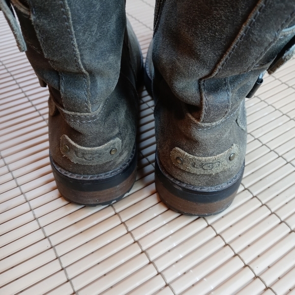 UGG "Niels II" Water Resistant Brown Leather /Sheepskin Shearling lined Bootie. - Picture 4 of 11